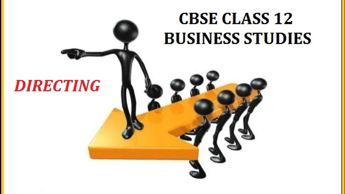 CBSE Class 12 Business Studies Directing 